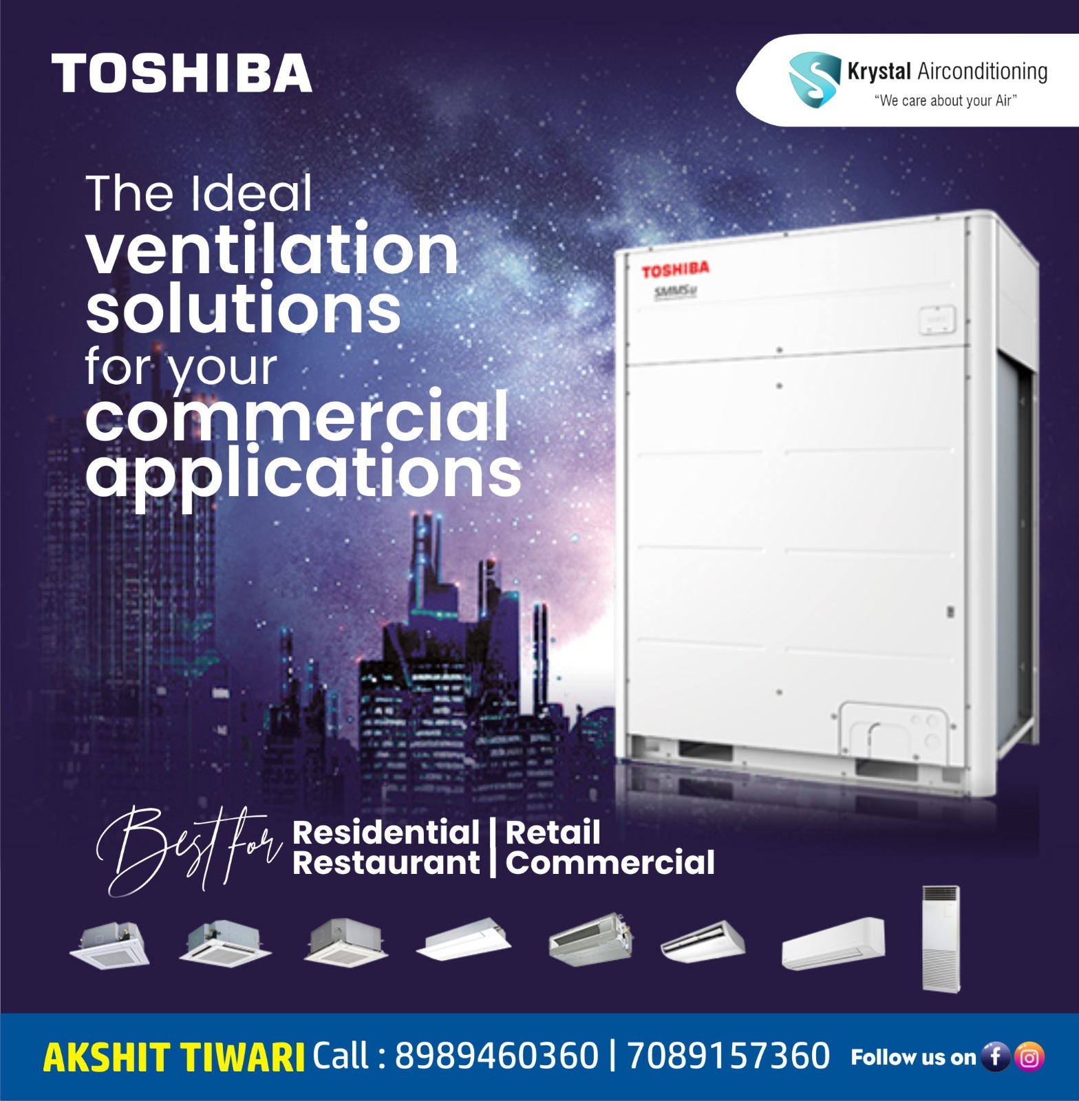 Best Dealer of Toshiba VRF Systems in Indore