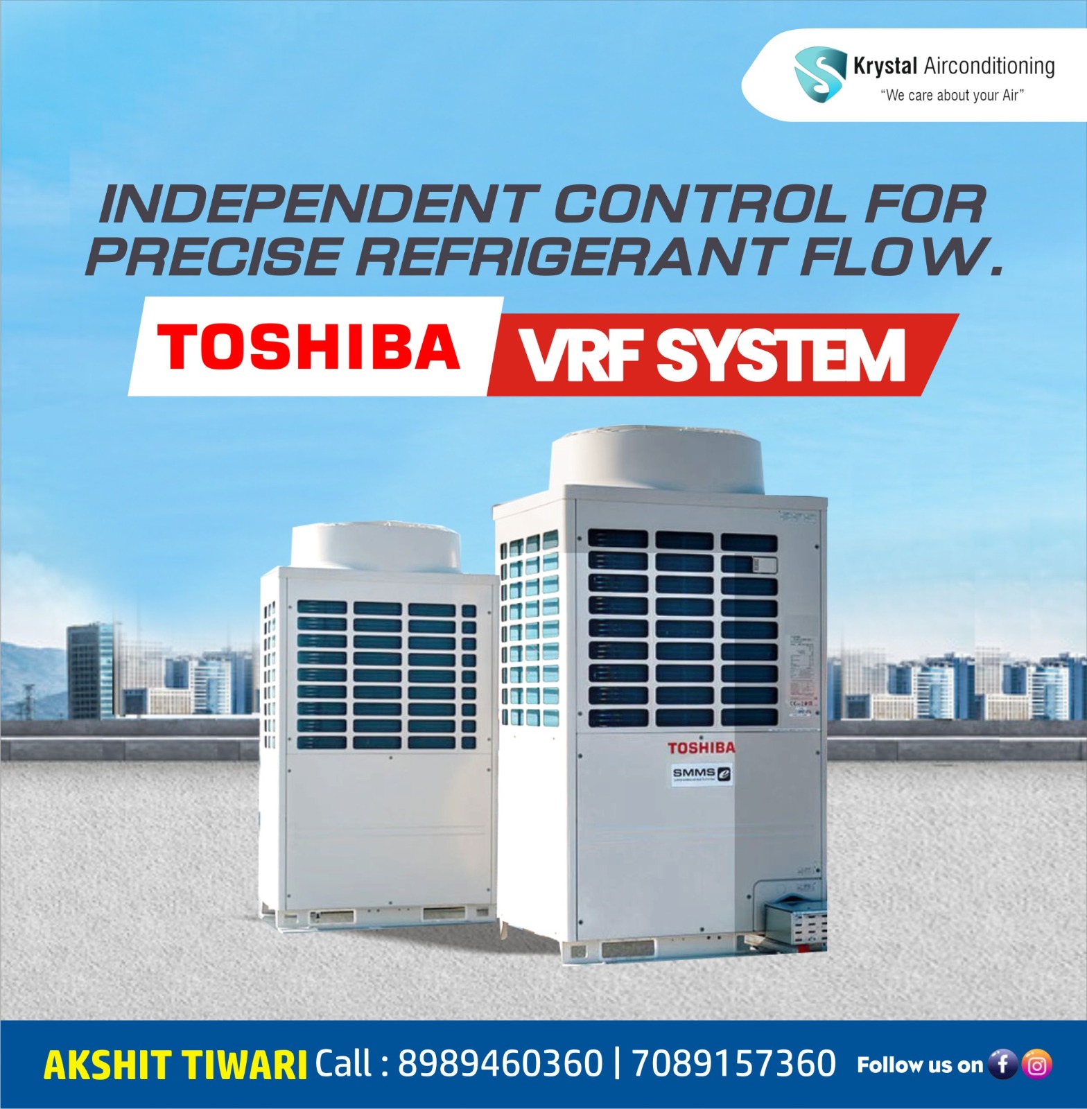 Best Supplier of Toshiba VRF Systems in Indore