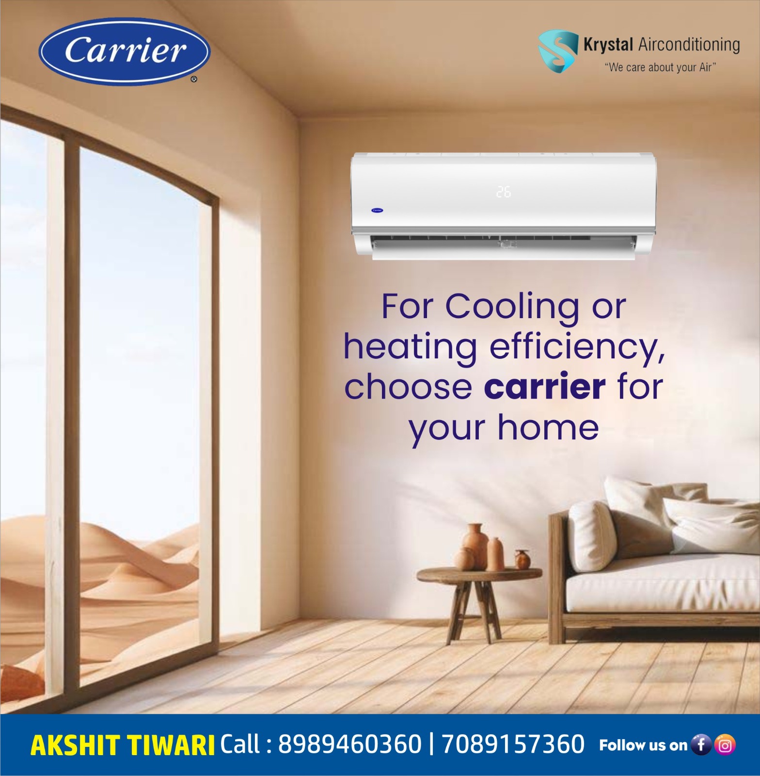 Best Supplier of Carrier AC Units in Indore