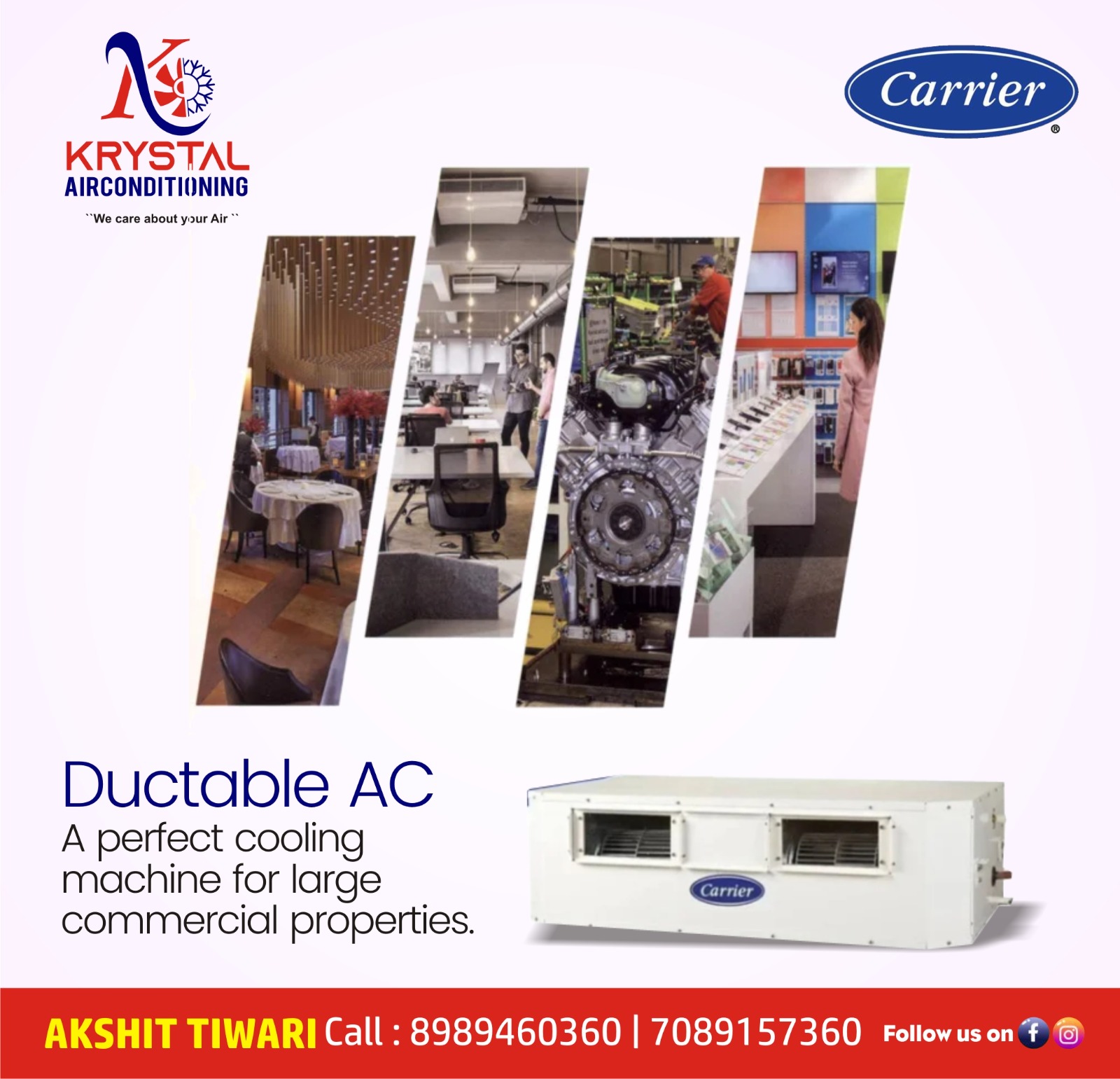 Best Carrier Ducted AC Supplier in Indore
