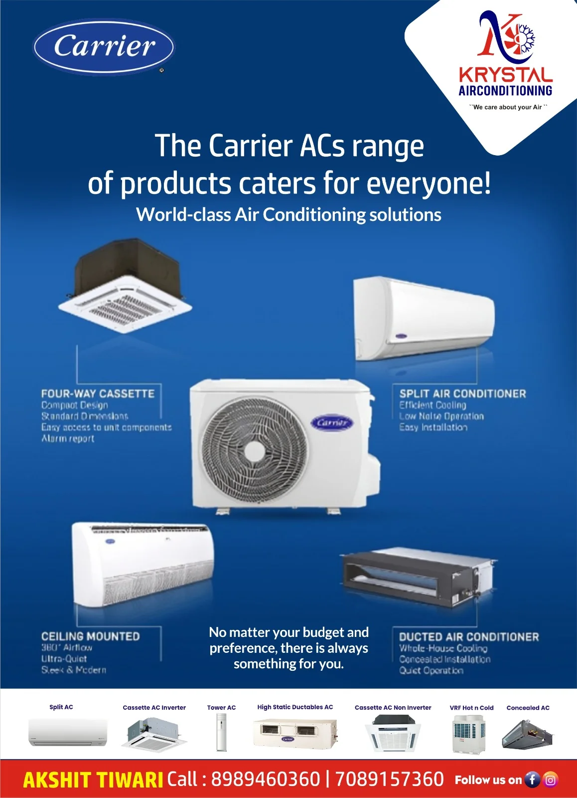Carrier AC Distributor in Indore