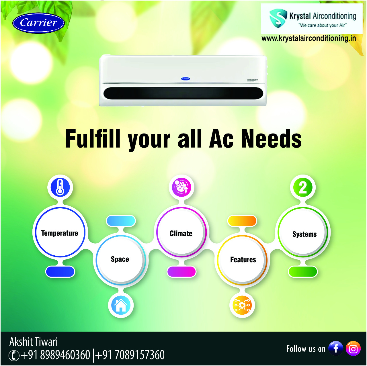 Carrier Air Conditioning Solutions In Indore